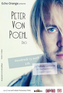 Peter von Poehl en concert @ Le Temple Lanterne le 13 avril 2012