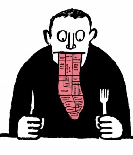 Series of illustration for Adam Platt's annual "where to eat" guide, in New York Magazine © Jean Jullien