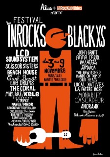 Affiche festival Les Inrocks © Jean Jullien