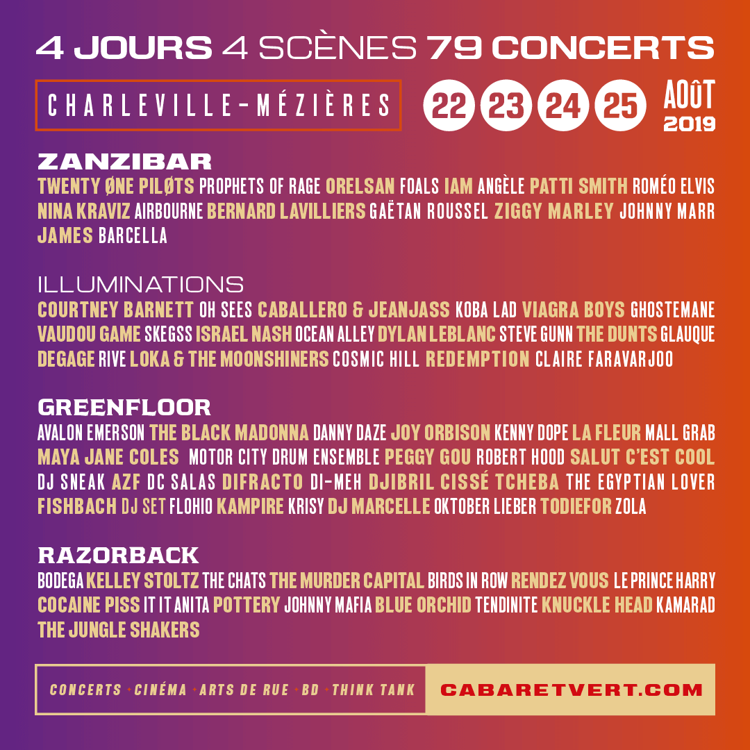 Programme Cabaret Vert 2019