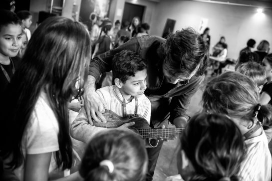 Martin Luminet et les enfants de l’ALAE